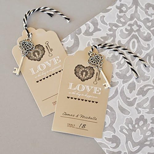 100 "Key to Happiness" Escort Cards