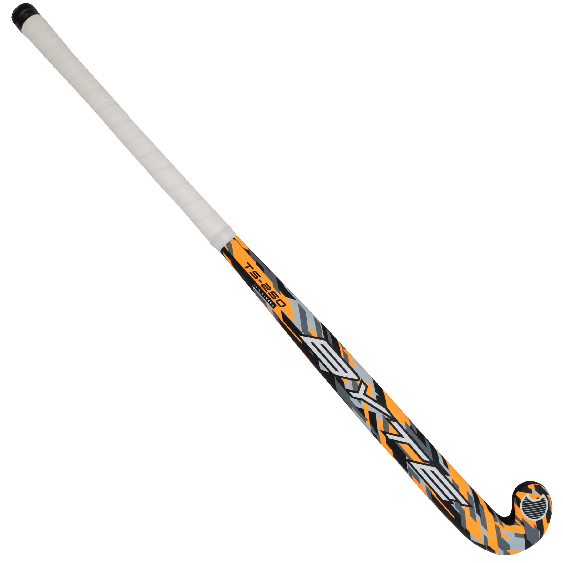 BYTE TS250 COMPOSITE OUTDOOR HOCKEY STICK ORANGE GREY CAMO (34'' LIGHT)