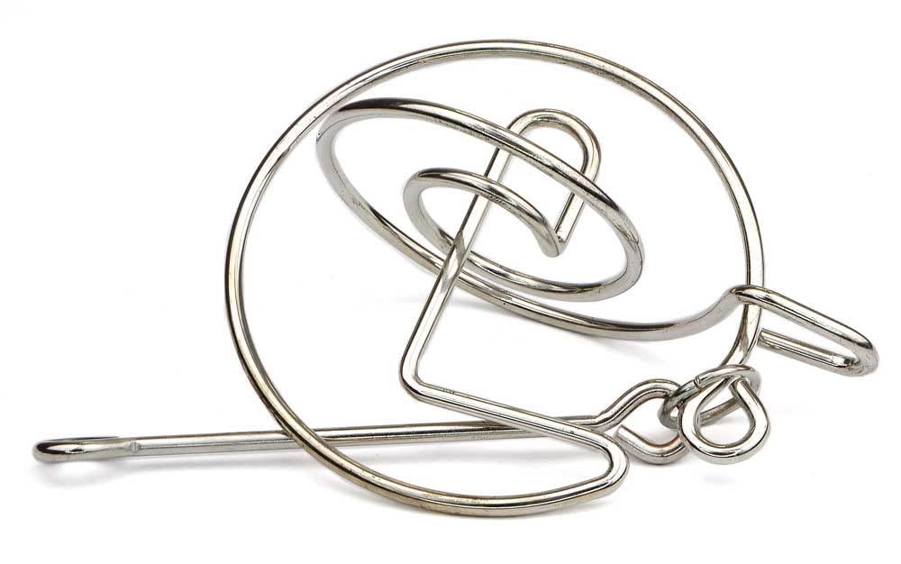 Logica Puzzles Art. Saturn Rings - Metal Puzzle - Difficulty 4/6 Extreme - Wire Puzzle - Travellers Collection