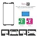 Google Pixel 2 XL Screen Protector, Acessorz Ultra Clear [Full Cover][Bubble Free] Tempered Glass Screen Protector Film for Google Pixel 2 XL (2017) - Lifetime Replacement Warranty (Black)