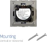 CNBINGO 2-Way Touch Light Switch 2-Gang Glass Panel LED Backlight 240V view 5