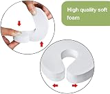 BYETOO 6 Pack Door Finger Guards Foam Door Stopper White 3.5x3.5x0.6 in view 2