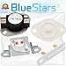 279973 & 3392519 & 8577274 Dryer Thermal Cut-Off Fuse Kit with Thermistor and Thermal Fuse Replacement Kit by Blue Stars - Exact Fit for Whirlpool & Kenmore Dryers