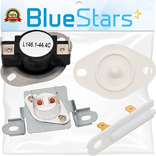 279973 & 3392519 & 8577274 Dryer Thermal Cut-Off Fuse Kit with Thermistor and Thermal Fuse Replacement Kit by Blue Stars - Exact Fit for Whirlpool & Kenmore Dryers