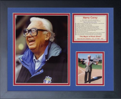 Legends Never Die "Harry Caray Framed Photo Collage, 11 x 14-Inch