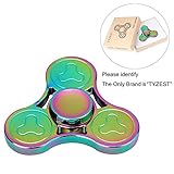 TYZEST Spinner Fidget EDC ADHD Focus Toy Ultra Durable High Speed 3-8 Min Spins Precision Copper material No Lead,No Mercury(Copper-Rainbow)