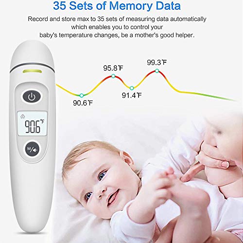 Digital Medical Thermometer Forehead Ear Dual Mode Digital