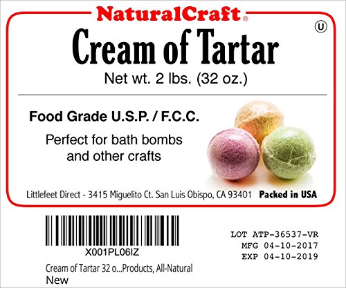 Cream of Tartar 32oz (2lb) Bulk, Powder, Kosher, DIY Bath Bombs - Gourmet, DIY Cleaning Products, All-Natural (2)