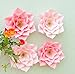 KEIRA PRINCE CRAFTS Paper Flowers, Beautiful Handmade Set of 4 Pink Flowers 20cm/8inch (Pink)