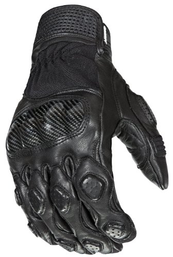 Joe Rocket Speedway Men's Motorcycle Riding Gloves (Black/Black, XXX-Large)