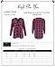 Ladies' Code Women's Long Sleeve Lace Up Front Plaid Shirt with Buttons