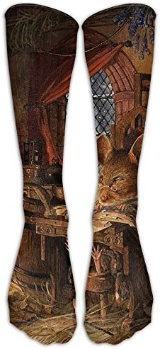 HEIHEIHA Smart Mouse Compression Socks Soccer Socks Knee High Socks For Running,Medical,Athletic,. as pictureOne Size