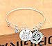 Rurah Charm Bangle Bracelet Wire Adjustable Gift for Friends or Family,Style 3
