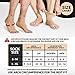 Alvada Plantar Fasciitis Support Compression Socks Foot Sleeves - Comfortable Arch Support - Quick Pain Relief, Reduced Soreness - Graduated Compression Brace - Faster Recovery Nude SM