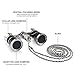 Uarter Opera Glasses Theater Vintage Binoculars with Chain Necklace Black-Silver
