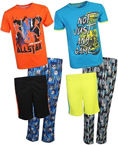 Sleep On It Boys 6-Piece Spring Pajamas (2 Full Sets)