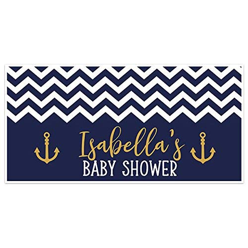 Amazon Com Chevron Ahoy It S A Boy Baby Shower Banner