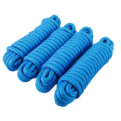 Amarine Made Double Braided Nylon Dock Lines 7700 Lbs Breaking Strength