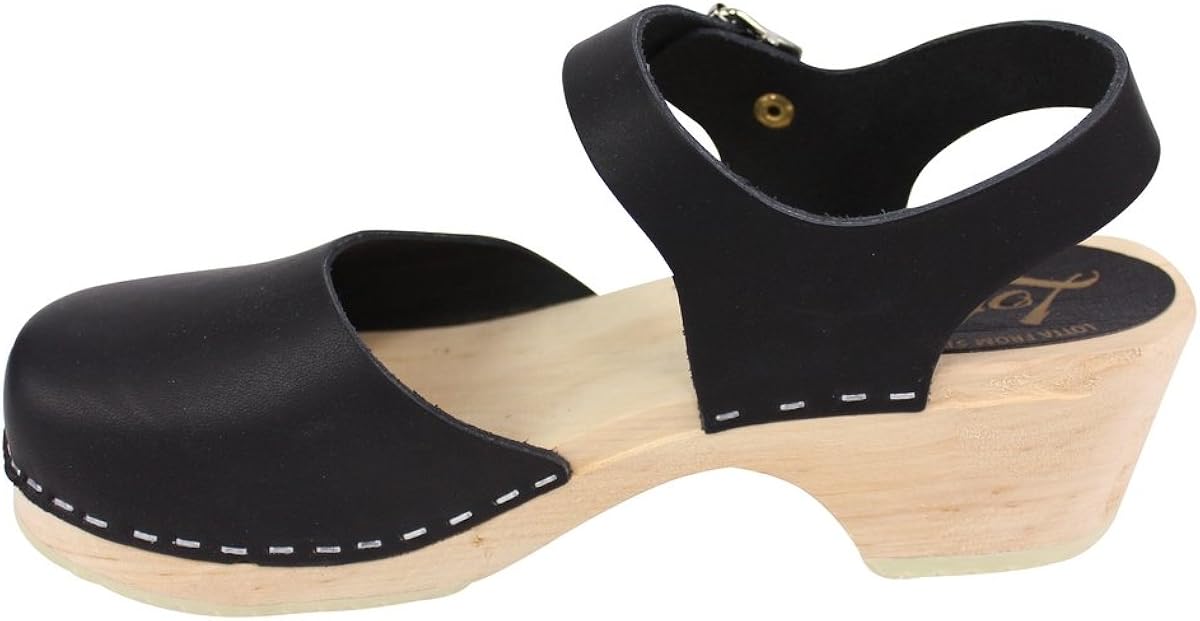 wide width wooden clogs
