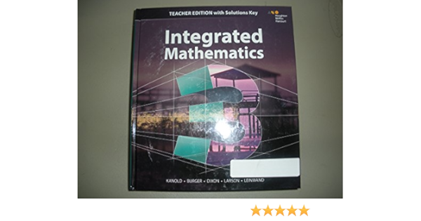 Integrated Mathematics 3 Teacher S Edition With Solutions Key 9780544389915 Amazon Com Books