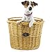 Large Willow Bicycle Basket for Dogs – Hand Crafted By Beach and Dog Co – Handlebar Bracket and Leashes Included (Monterey Large)thumb 1