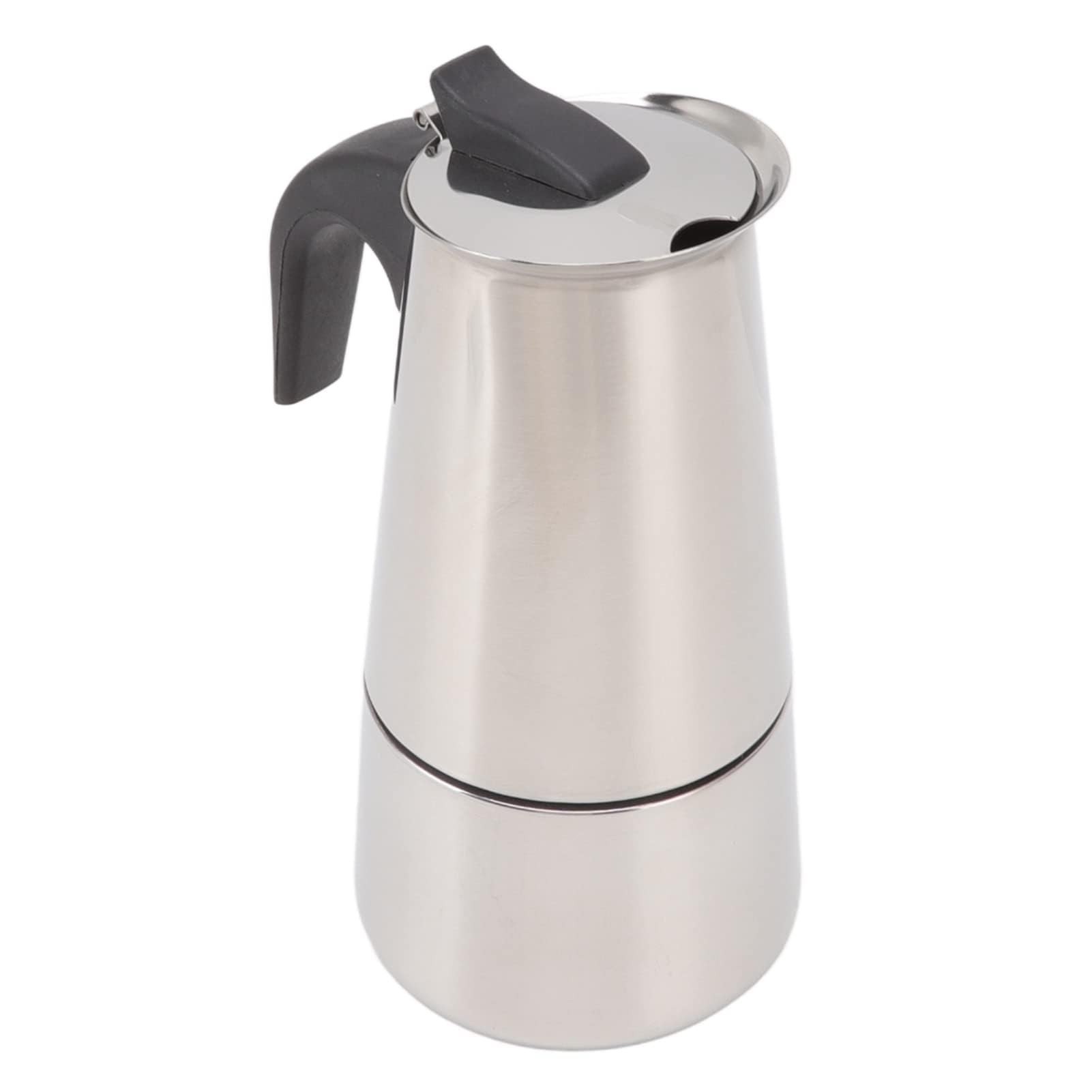 Cyrank Espresso Coffee Maker, Stovetop Espresso Maker Moka Pot Portable Stainless Steel Large Capacity Percolator Coffee Maker for Home and Outdoor Camping(200ML)