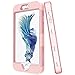 LONTECT for iPhone 8 Case, iPhone 7 Case Hybrid Heavy Duty Shockproof Full-Body Protective Case with Dual Layer [Hard PC+ Soft Silicone] Impact Protection for Apple iPhone 8/iPhone 7, Rose Gold