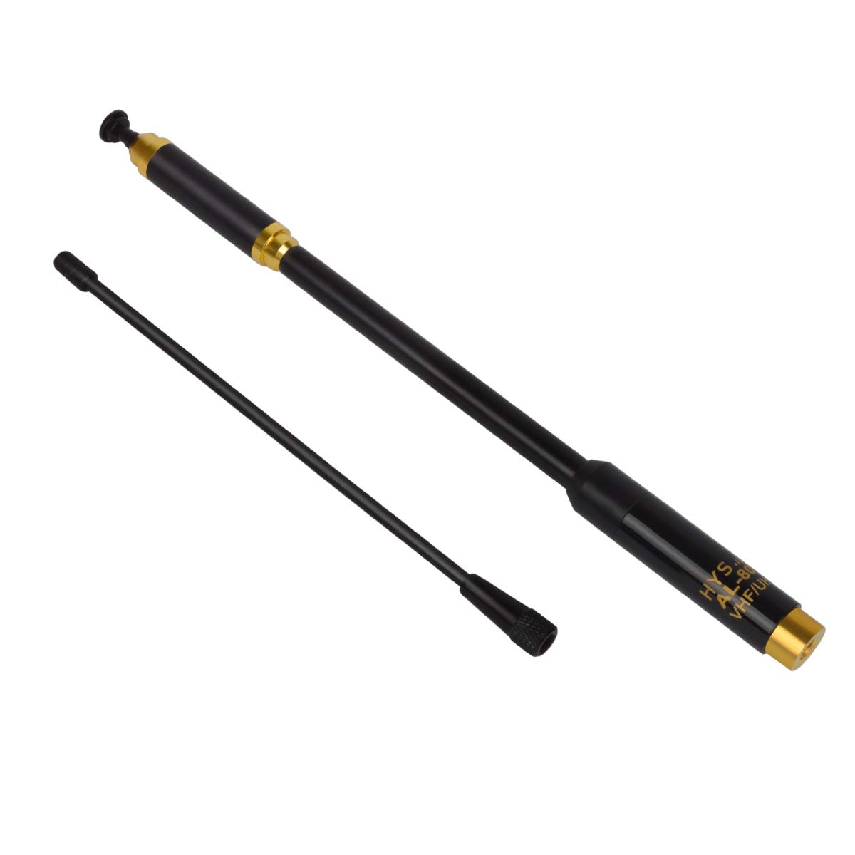 HYS SMA-Male Antenna VHF/UHF Replaceable Aerial Compatible with Yaesu Vertex TYT Walkie Talkies
