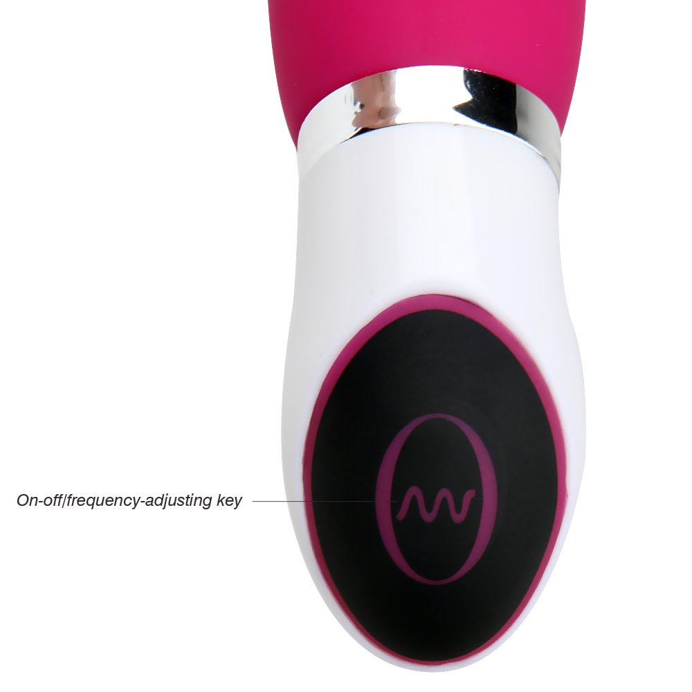 Vibrator Loveryoyo King Powerful Mini G-Spot Vibrator - 10 Stimulation Modes - Made of Medical Grade Silicone (Rose Pink)