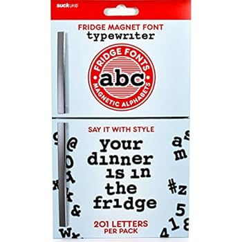SUCK UK A - Z Alphabet Fridge Magnets