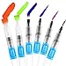 Water Coloring Brush Pens, Set of 6 Watercolor Painting Brushes Pen for Water Soluble Colored Pencils, Water Color Markers, Powdered Pigment Watercolor, Back to School Art Supplies (Blue)
