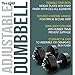 Yes4All Dumbbell Adjustable - 200lbs