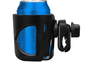 NECMETU Boat Cup Holder Clamp-on Mount Marine Universal Drinks Holders Rotation Drink Holder for Marine Boat,Yacht,Kayak,Boat Rail, Boat Handle Bar,Stroller,Bikes,Trolleys,etc,with Alligator Clamp