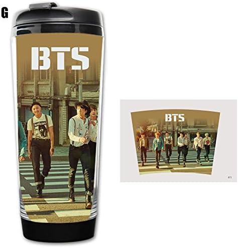 Airume Kpop BTS Curve Cup Bangtan Boys Merchandise Water Bottle Jung Kook Jimin Suga V (G)