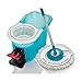 Hurricane 360 Spin Mop by BulbHead with Lightweight Washable Microfiber Mop Head and Revolutionary Spinning Bucket for Cleaning and Polishing Hardwood, Ceramic Tile, Laminate, Marble, Veneer, and More