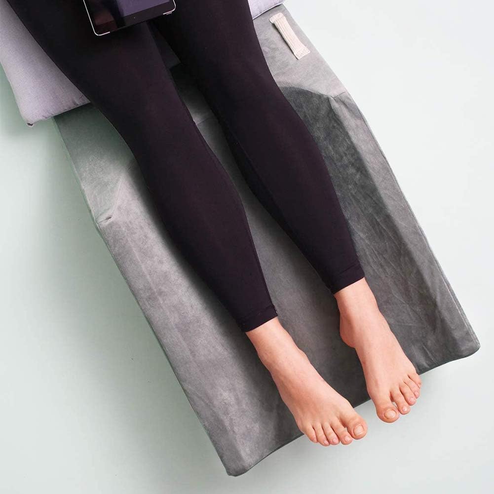 LightEase Post-Surgery Leg, Knee, Ankle Elevation Double Wedge Pillow, Memory Foam Leg Elevating Pillow for Injure, Sleeping, Foot Rest, Reduce Swelling: Home & Kitchen