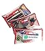 Rough Enough TSA Approved Clear Toiletry Bag for Travel Toothbrush Case Shaving Kit Cosmetic Bag 3 Pack Set