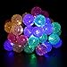 GDEALER Solar String Lights 20ft 30 LED Crystal Ball Waterproof Outdoor String Lights Solar Powered Globe Fairy String Lights for Outside Garden, Yard, Home, Landscape, Party