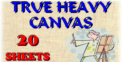 Inkjet Printable Genuine 100% Giclee Cotton Canvas 350gsm 20 A4 Sheets