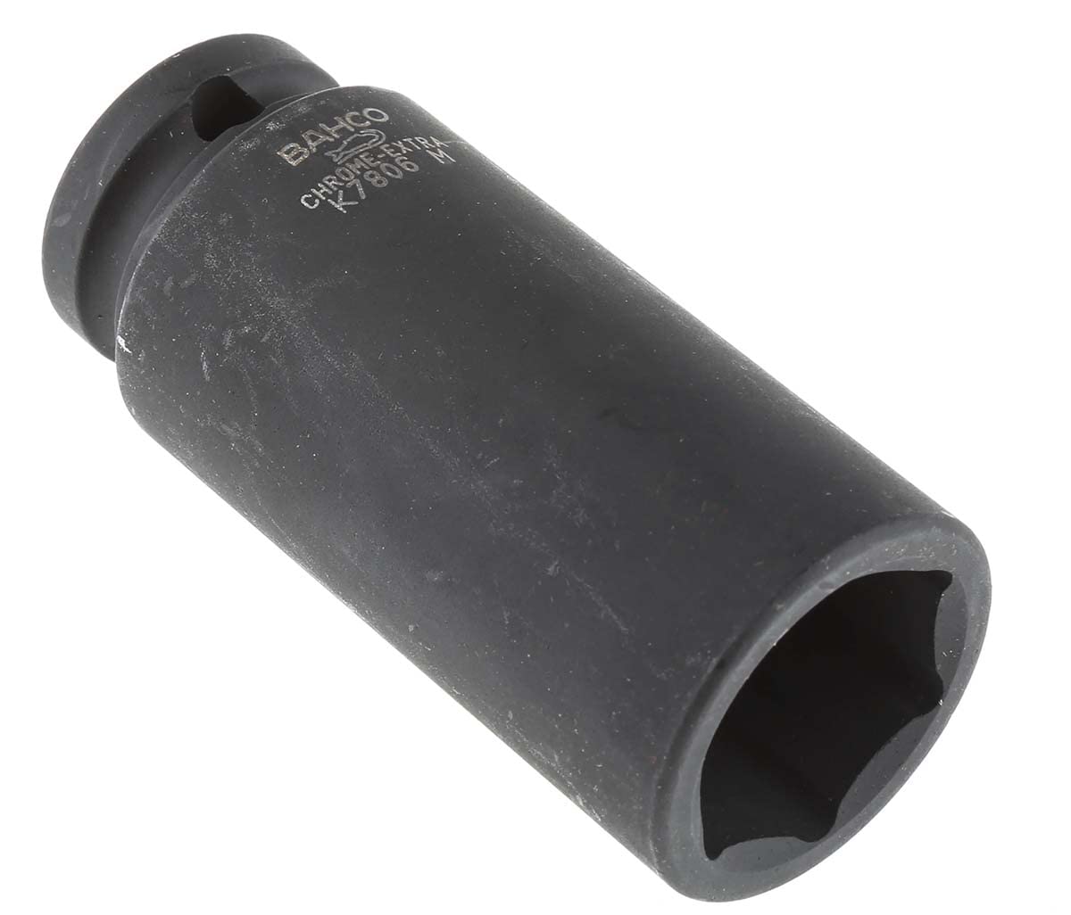 Bahco K7806M-24 6 Edge Deep Socket, Black, 24 mm