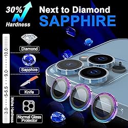 KINGXBAR 3PCS Sapphire Camera Lens Protector for