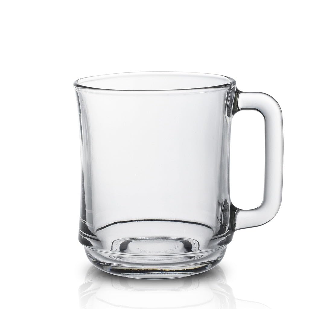 DURALEX 8021483 - Lys - set of 6 stackable mugs - transparent glass