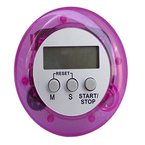 Topshop Digital Kitchen Countdown Timer for Cooking Soup Meat Sports Games (Purple)