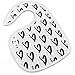 Fawn Hill Co Muslin Cotton Baby Bibs - Black and White - 3 Pack