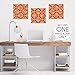 Sweet Jojo Designs Orange and Navy Fabric Memory/Memo Photo Bulletin Board for Arrow Collection