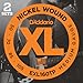 D'Addario Electric Bass Guitar Strings, XL Nickel, EXL160TP, Medium Gauge 50-105, Long-Scale, 4-String Set, Pack of 2