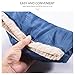Multifunctional Barrel Shaped Travel Cosmetic Bag, Mini Zipper Jewelry Pocket, Clear PVC Pouch for Make-up Brush, Large Drawstring Hanging Toiletry Packing Organizer Bag for Women Girl Men, Blue