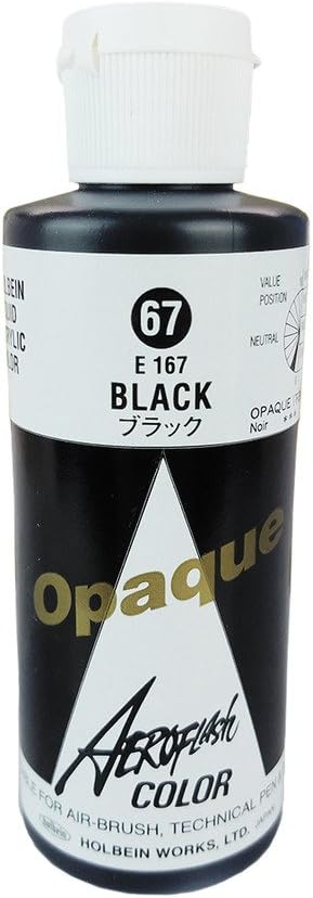 Aeroflash Airbrush Opaque Black 3.3 Oz.