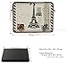 Meffort Inc 15 15.6 inch Neoprene Laptop Sleeve Bag Carrying Case with Hidden Handle and Adjustable Shoulder Strap - Paris Design