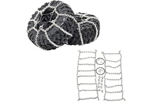 BENEDICT HARRY 2Pcs Metal Snow Anti-Slip Tires Metal Steel Chain For 1/10 RC Rock CrawlerTRX-4 TRX4 Axial SCX10 90046